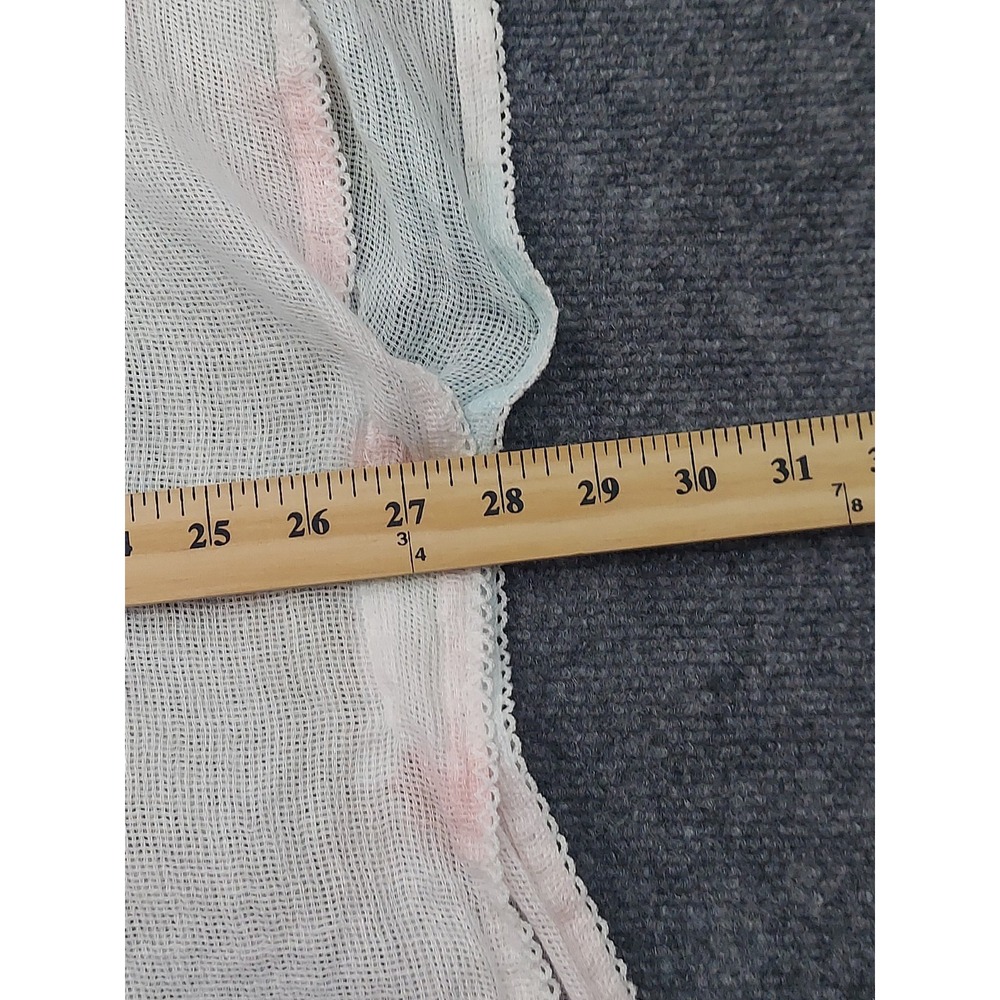 Pure Jill Linen Top Womens M/L Pastel Tie Dye Short Sleeve Light Airy Beach - Picture 10 of 11